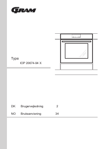 Brugsanvisning Gram IOP 20674-94 X Ovn