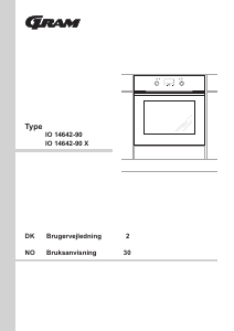 Bruksanvisning Gram IO 14642-90 Ovn