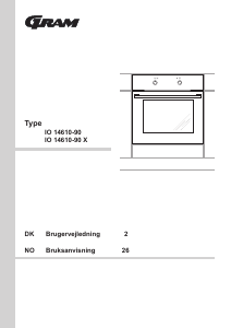 Bruksanvisning Gram IO 14610-90 Ovn