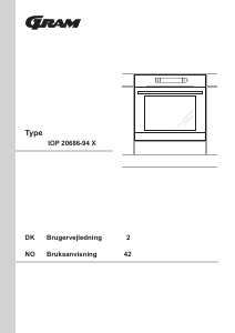 Brugsanvisning Gram IOP 20686-94 X Ovn