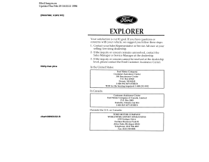Handleiding Ford Explorer (1996)