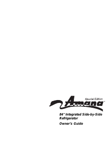 Manual Amana S148CA03 Fridge-Freezer