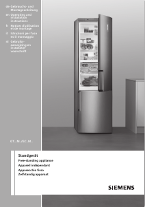 Manual Siemens GC28MAW30 Freezer
