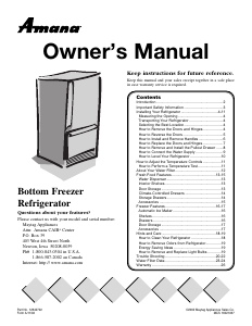 Manual de uso Amana DRB2201CC Frigorífico combinado