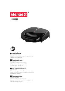 Manual Menuett 008-409 Contact Grill