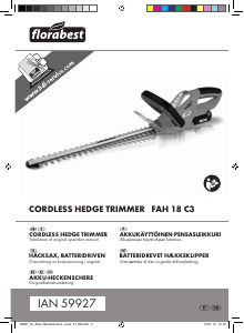 Manual Florabest FAH 18 C3 Hedgecutter