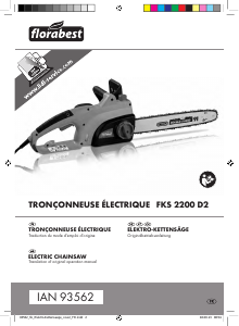 Manual Florabest IAN 93562 Chainsaw