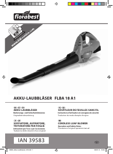 Bedienungsanleitung Florabest FLBA 18 A1 Laubblaser