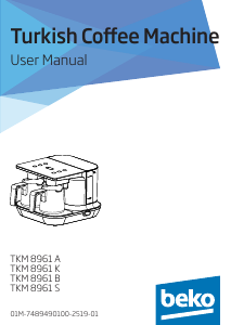 كتيب ماكينة قهوة TKM 8961 S بيكو