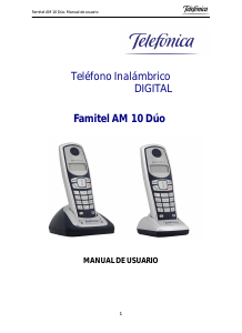 Manual de uso Télefonica Famitel AM 10 Teléfono inalámbrico
