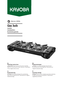 Bruksanvisning Kayoba 005-134 Kokeplate