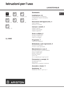 Mode d’emploi Ariston LL 6065 EU Lave-vaisselle