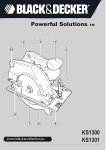 Εγχειρίδιο Black and Decker KS1300 Κυκλικό πριόνι