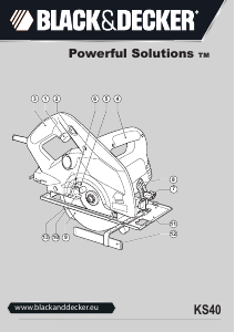 Manuale Black and Decker KS40-QS Sega circolare