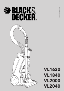 Manual de uso Black and Decker VL2000 Aspirador