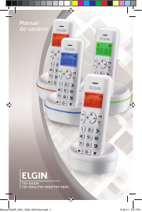 Manual Elgin TSF 5001 Telefone sem fio