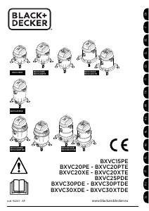 Manual de uso Black and Decker BXVC30PTDE Aspirador