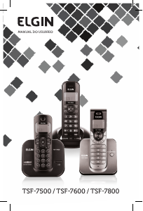 Manual Elgin TSF 7500 Telefone sem fio