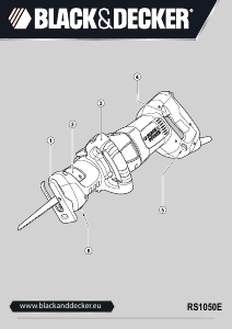 Bedienungsanleitung Black and Decker RS1050E Säbelsäge