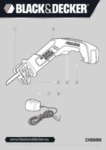 Bedienungsanleitung Black and Decker CHS600 HandiSaw Säbelsäge