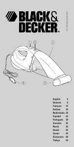 Manuale Black and Decker ACV1205T Aspirapolvere a mano