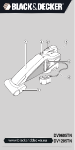 Bruksanvisning Black and Decker DV1205TN Håndholdt støvsuger