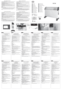 Manuale Elro VCT18 Termoventilatore