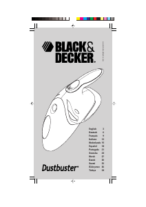 Kullanım kılavuzu Black and Decker V3603 Dustbuster Şarjlı El Süpürgesi