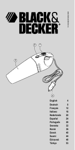 Käyttöohje Black and Decker AV1260 Käsipölynimuri