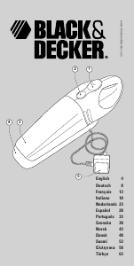 Bruksanvisning Black and Decker WV7215 Handdammsugare