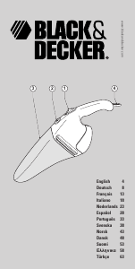 Manual de uso Black and Decker WV3650 Aspirador de mano