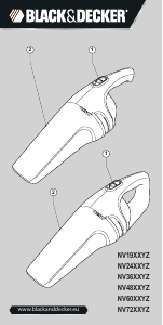 Bruksanvisning Black and Decker NV6003 Håndholdt støvsuger