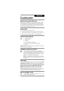Manual de uso Black and Decker HC431 Dustbuster Aspirador de mano