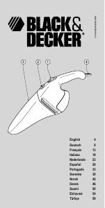 Manual de uso Black and Decker V2401 Aspirador de mano