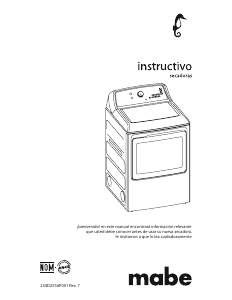 Manual de uso Mabe SME47N8MSBBP0 Secadora