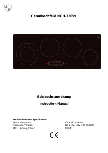 Manual Kitchen & Home NCH-7205x Hob