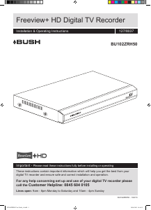 Manual Bush BU102ZRH50 Digital Receiver