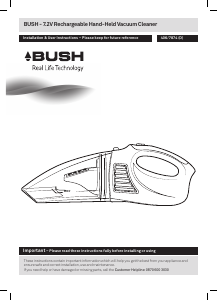 Manual Bush SLX225E Handheld Vacuum