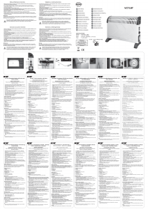 Bedienungsanleitung Elro VCT18T Heizgerät