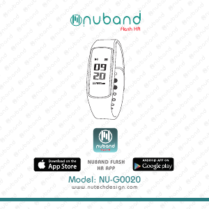 Handleiding Nuband NU-G0020 Flash HR Activity tracker