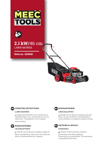 Manual Meec Tools 010-460 Lawn Mower