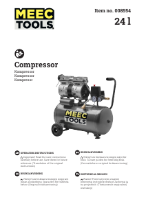 Instrukcja Meec Tools 008-554 Kompresor