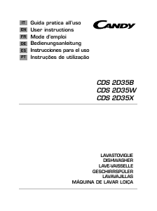 Manuale Candy CDS 2D35B Lavastoviglie