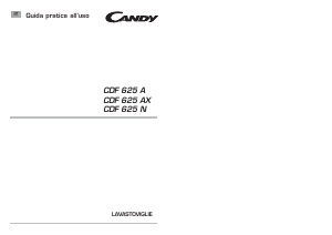 Manuale Candy CDF 625 N-01 Lavastoviglie