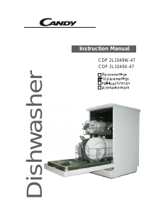 Manual Candy CDP 2L1049W-01 Dishwasher