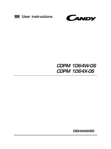 Manual Candy CDPM 1D64W-OS Dishwasher