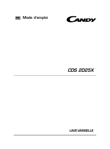 Mode d’emploi Candy CDS 2D35X-47 Lave-vaisselle