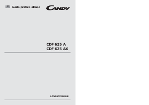 Manuale Candy CDF 625 AX-01 Lavastoviglie