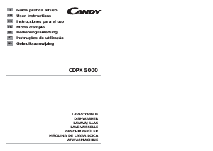 Manual de uso Candy CDPX 5000 Lavavajillas