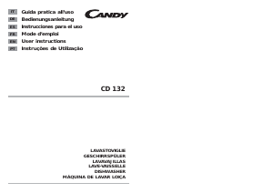 Manuale Candy CD 132-37S Lavastoviglie